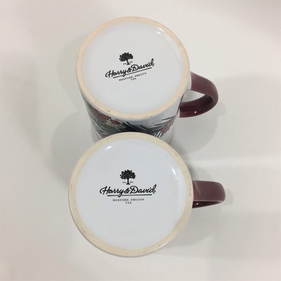 Harry & David Holly Berry Coffee / Tea Mug Set - Picture 5 of 6